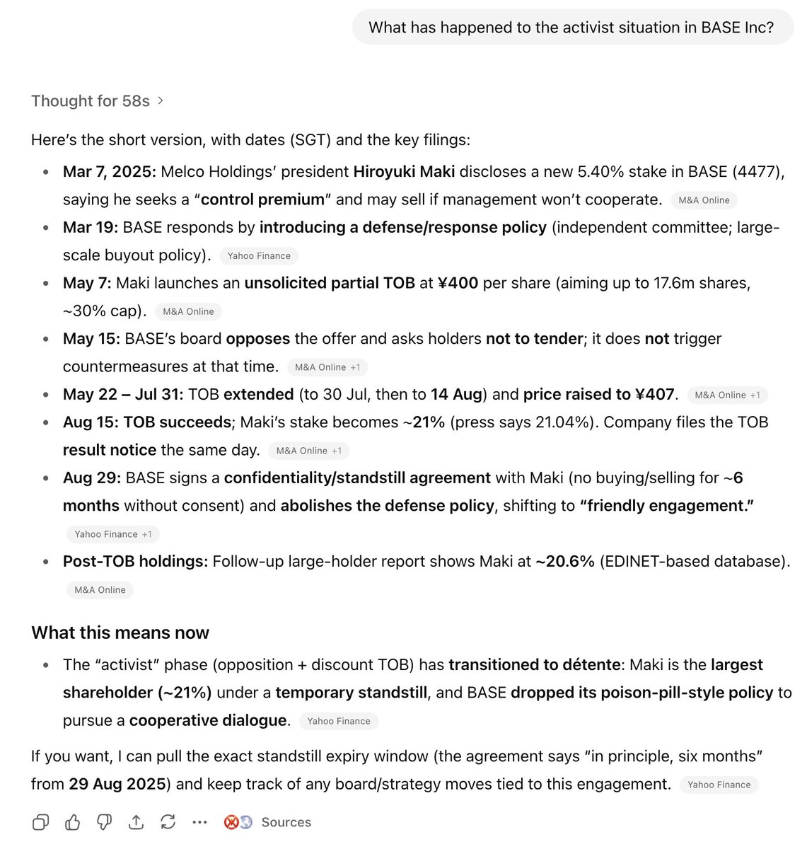 Perplexity (free version)
vs 
ChatGPT 5 Thinking
