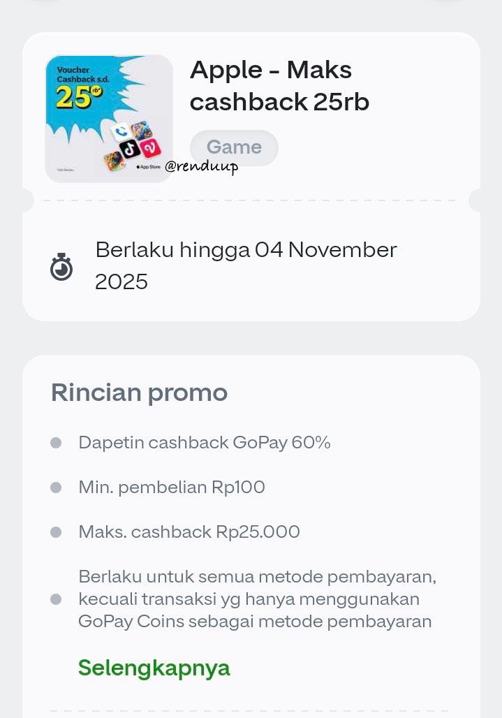 renduup's tweet image. Voucher Gopay Buat Top Up Roblox
- a thread -
*80 robux gratis
*Promo cashback s/d 100%
*Cek di halaman "voucher saya"
Klaim juga kode:
1. GOPAYAPPLEPROMO
2. GOPAYROBLOXMURAAAH
3. GOPAYROBLOXSERU
Klik tab voucher saya > masukan kodenya