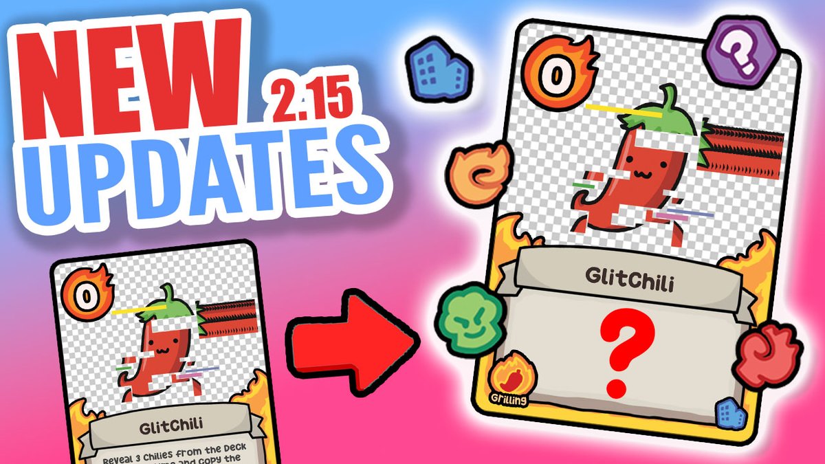 WinterfoxGamesX's tweet image. 🔥 ChiliJack is getting hot! 🔥
New Patch Notes Video out - PATCH 2.15!!!
youtube.com/watch?v=c7Kitf…
#cardgamedevelopment #tabletop