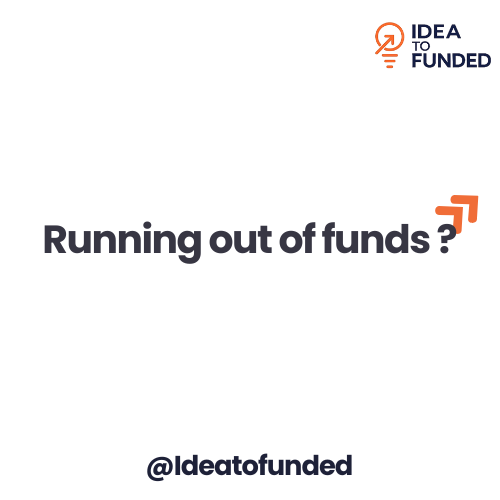 IdeatoFunded's tweet image. Worried About Running Out of Funds?

Every founder knows the feeling 
the late nights, the numbers not adding up, and the fear of running out before the dream takes off.