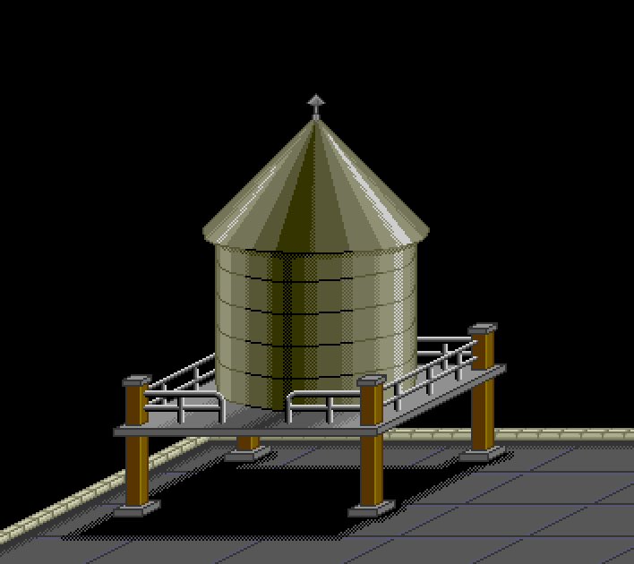 Well, my Apple Pencil died before I could finish this water tower for #ASSETober day 21 (I was going to add some pipes and a ladder), but it’s close enough to share the WIP.