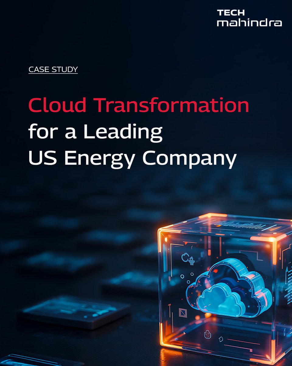 tech_mahindra's tweet image. What happens when your data centers sit in cyclone-prone zones?
For a leading US energy company, it meant constant risk to operations and business continuity.

@tech_mahindra stepped in with a cloud-first strategy- migrating critical workloads to a secure, scalable cloud…