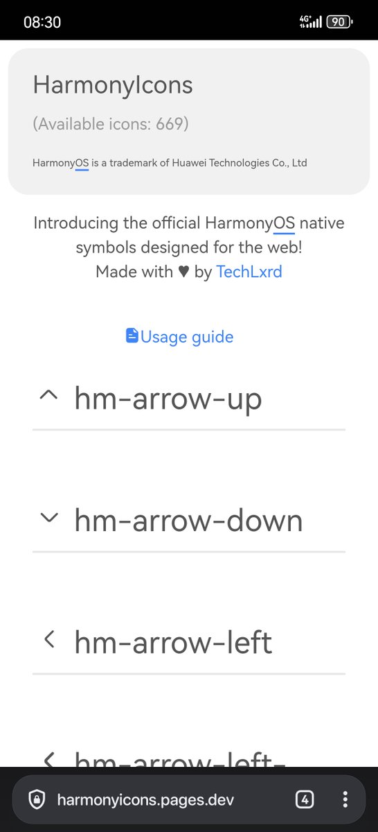 TechLxrd07's tweet image. If you&apos;re into web development, check out my project HarmonyIcons,it brings the native HarmonyOS icon set to the web.
harmonyicons.pages.dev
