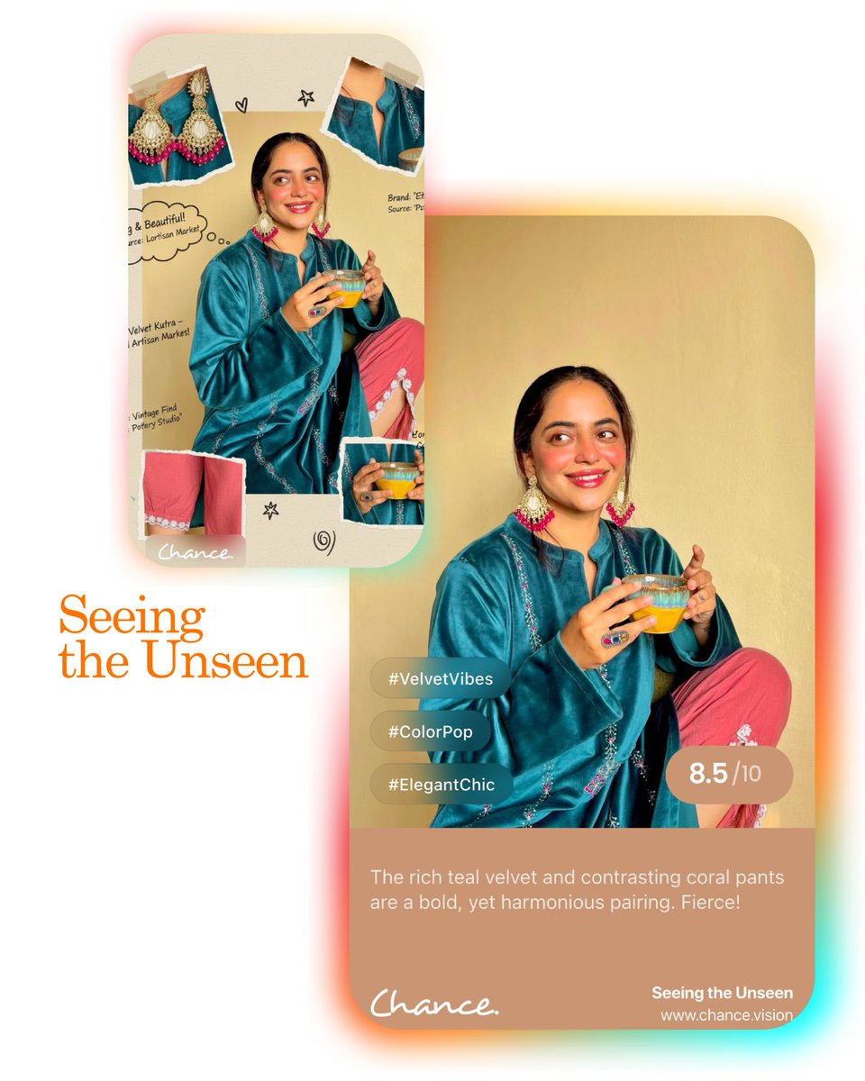 Chance_vision's tweet photo. Diwali OOTD, powered by Chance! 🪔✨  
Try now ➡️ https://t.co/IDdUat02Wz 

#OOTDWithChance #ChanceAI #YourChanceToExpress #SeeingTheUnseen #VisualAgent #WorldsFirst #AInnovation #VisualAgent #FutureOfExpression #FutureofAI #TechCulture #HumanAI #GlobalToIndia https://t.co/i5bKNtKv66