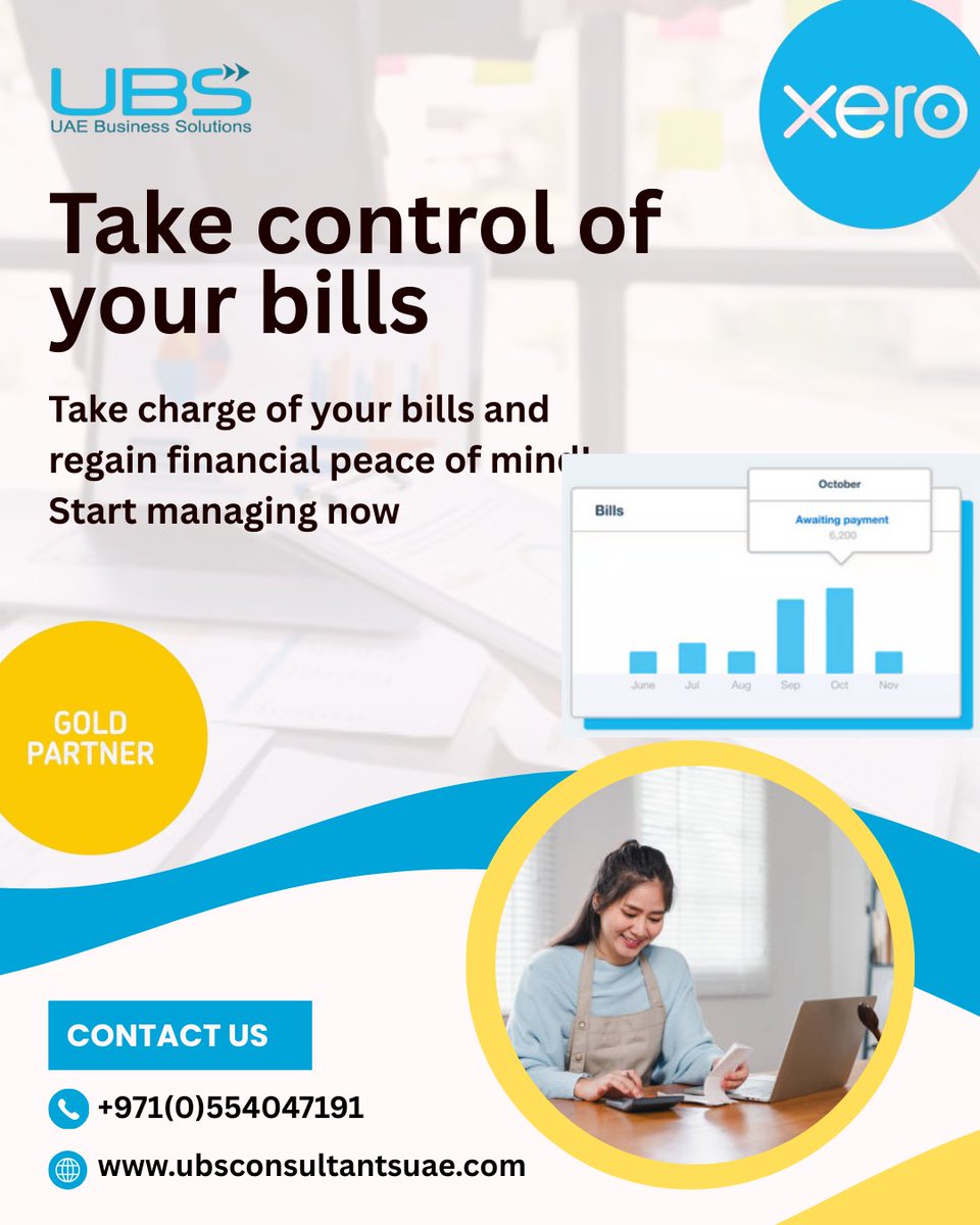 UAEBusSolutions's tweet image. 💰 Enjoy a clearer financial picture! Take control of your bills and develop better spending habits for a brighter financial future.
Tap for more details&amp;gt;&amp;gt; ubsconsultantsuae.com

#Xeroaccounting #Xero #UBSConsultants #bills #UBSConsultants