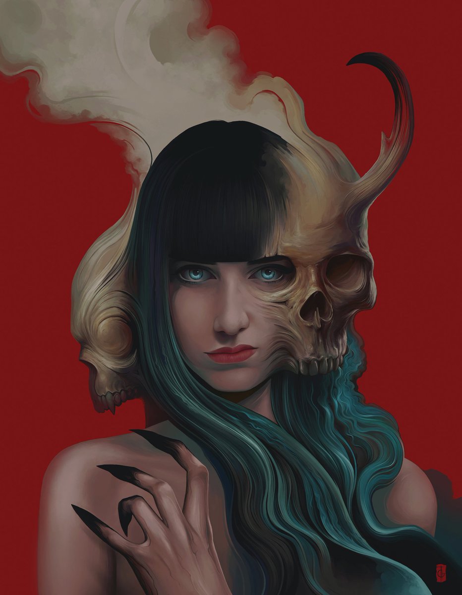 The Witch - Digitally hand painted.