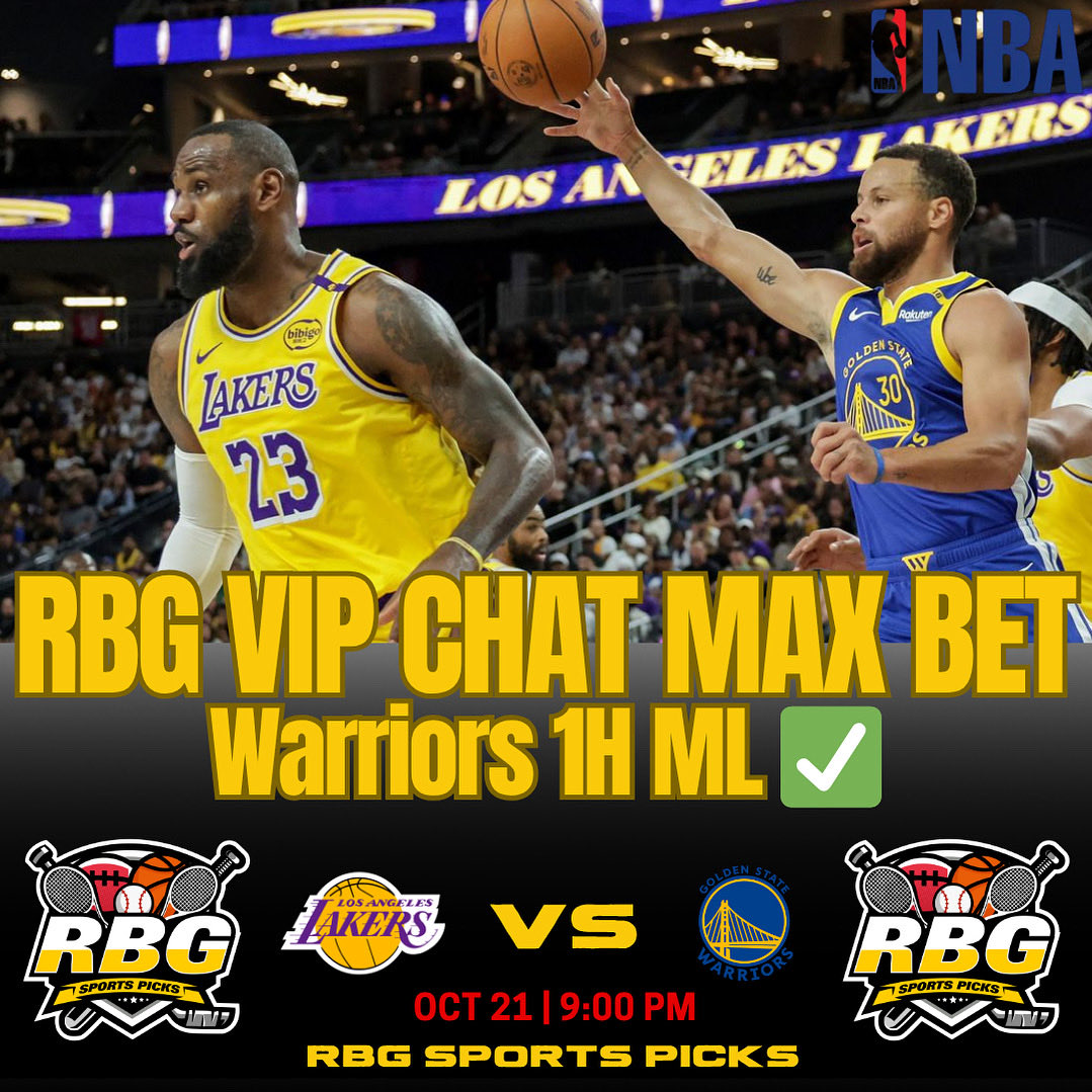 RBGSportsPicks's tweet photo. 🔥 MAX BET WINNER 🔥
Warriors 1H ML ✅💰
NBA Opening Night starts with a CASH OUT for the VIPs 🏀💸

Tap the link in bio to join the RBG VIP Chat and lock in every play this season. Don’t watch us win — win with us. 🚀
#RBGSPORTSPICKS #NBApicks #SportsBetting #NBAVIP #RBGVIP https://t.co/1q4V9uibGs