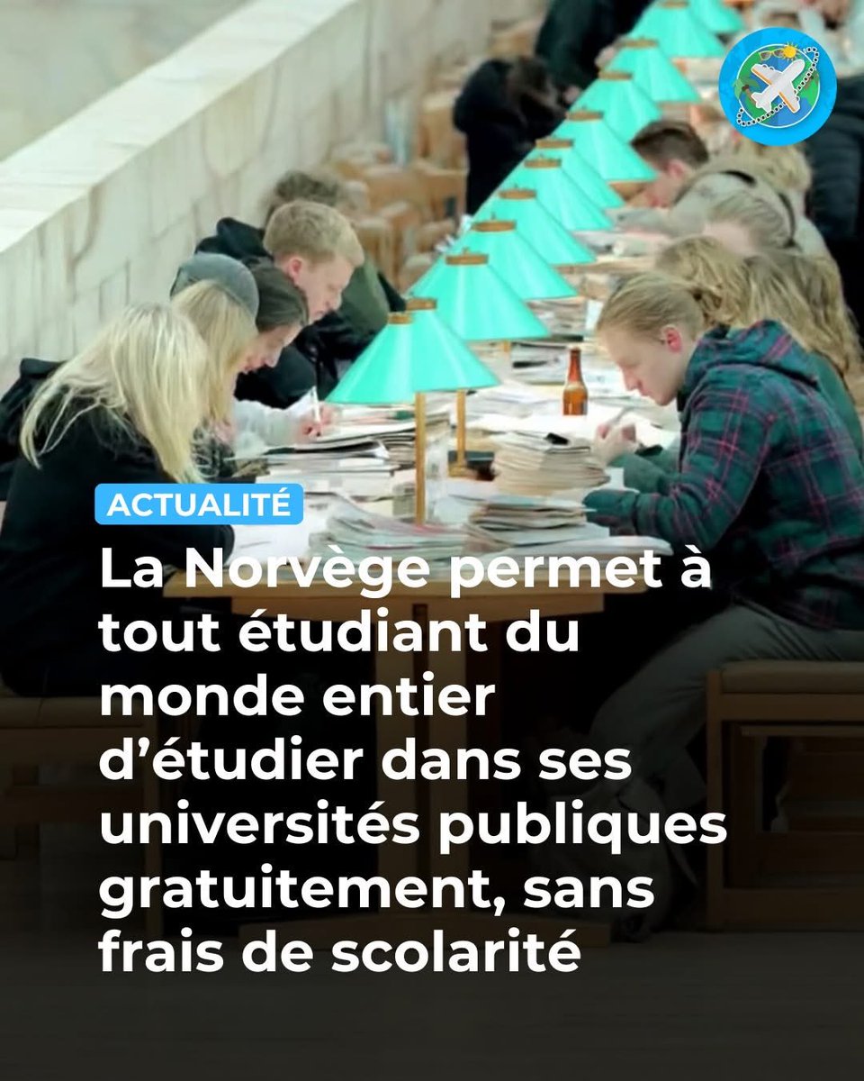 « La #Norvège ne facture pas de frais de scolarité. Peu importe d'où vous venez ou ce que vous étudiez, vous ne paierez normalement pas... Cependant, cela ne s'applique qu'aux écoles publiques qui reçoivent un financement de l'État.»studentum.fr/study-guides/e…
#Gabon