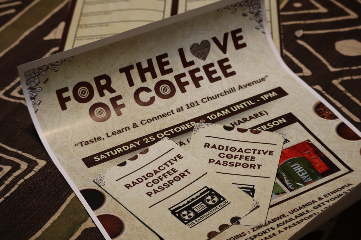 Thuthukani Ndlovu - TK 🇿🇼🇿🇲🇿🇦 (@2tukani) on Twitter photo Hosting my 1st coffee tasting event this Saturday, so if you know any coffee lovers in #Harare, please share this with them. <a href="/Radioactive_Hub/">The Radioactive Blog - Creative Consultancy</a> Coffee Passports going for $5 and you can order form TK (0780171141) / flippintickets.com/events/419/for… #RadioactiveCoffee #Retweet Hosting my 1st coffee tasting event this Saturday, so if you know any coffee lovers in #Harare, please share this with them. <a href="/Radioactive_Hub/">The Radioactive Blog - Creative Consultancy</a> Coffee Passports going for $5 and you can order form TK (0780171141) / flippintickets.com/events/419/for… #RadioactiveCoffee #Retweet