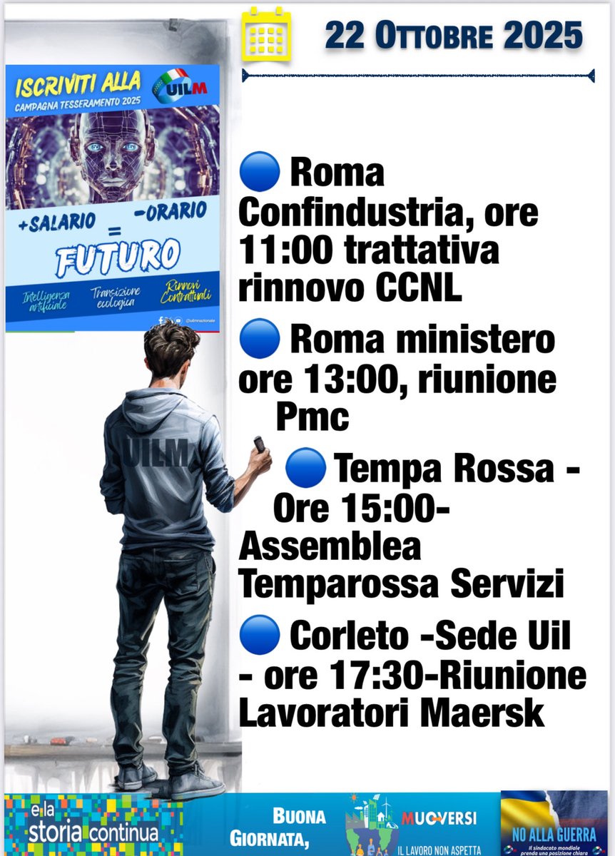 ⏰ Buongiorno! ☕️🗓 
#impegniUilmBasilicata #Muoversi #IlLavoroNonAspetta #avanticosì