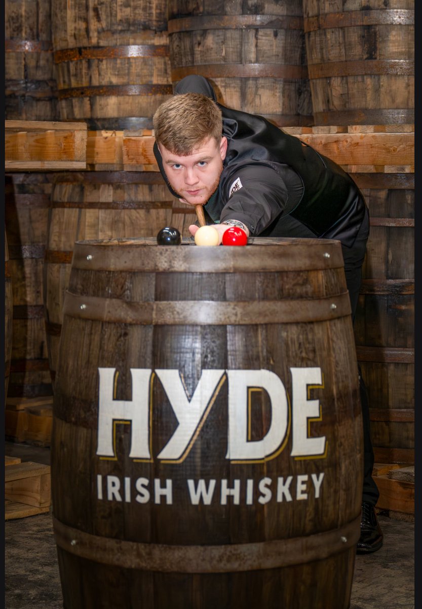 HydeWhiskey's tweet photo. 🏆 HYDE Irish Whiskey x Aaron Hill! 🎱🥃
We’re proud to sponsor rising Irish snooker star Aaron Hill, who’s storming the world rankings with win after win — and two 147s in just the last few weeks!
Here’s to Irish excellence, precision &amp; spirit. 🇮🇪
#HYDEIrishWhiskey #AaronHill https://t.co/vJ9zVLL6QI