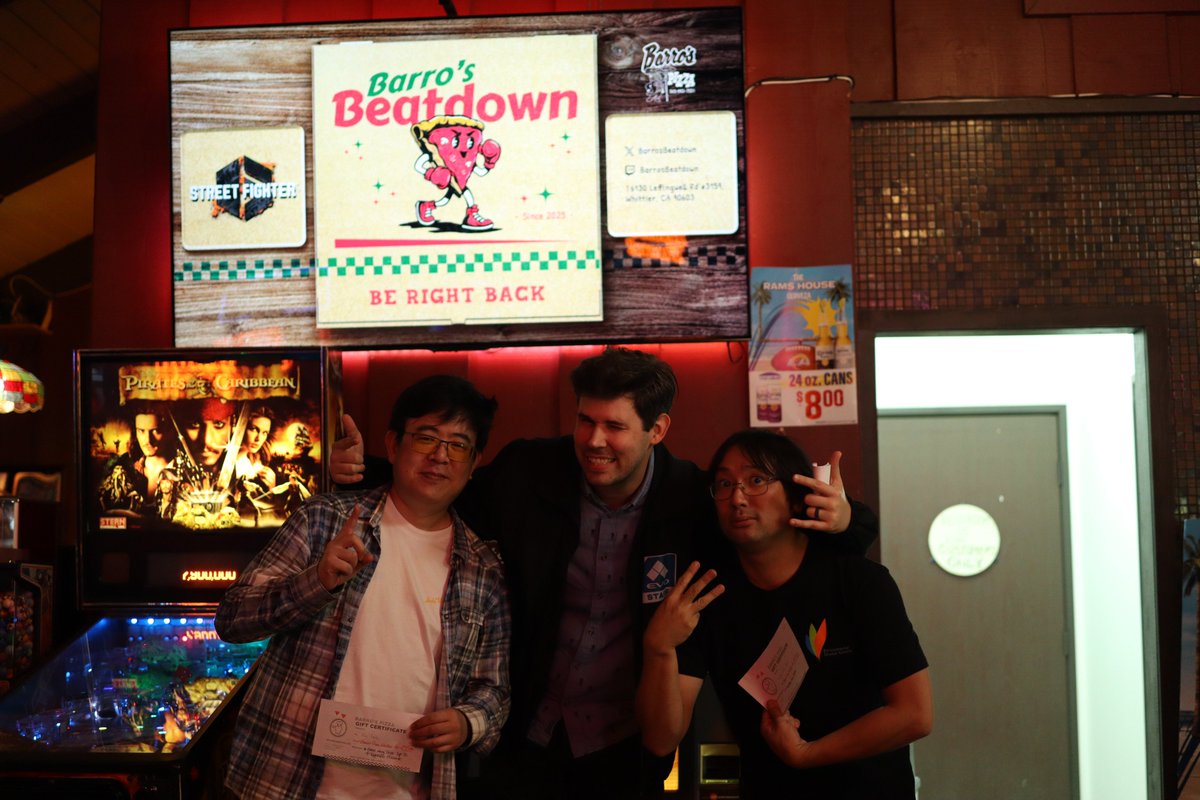 Barro's Beatdown (@barrosbeatdown) on Twitter photo Congrats to our top 3 for 2XKO and Vampire Savior at Barro's Beatdown #5!
2XKO
1. Phapper
2. Aftermath
3. Jinjo
Vampire Savior
1. ericturbo
2. stilljmz
3. <a href="/MoonJellyKevin/">Moon Jelly Kevin</a> 
We'll see you all on November 3rd for SF6!
#2XKO #vampiresavior #darkstalkers #fgc Congrats to our top 3 for 2XKO and Vampire Savior at Barro's Beatdown #5!
2XKO
1. Phapper
2. Aftermath
3. Jinjo
Vampire Savior
1. ericturbo
2. stilljmz
3. <a href="/MoonJellyKevin/">Moon Jelly Kevin</a> 
We'll see you all on November 3rd for SF6!
#2XKO #vampiresavior #darkstalkers #fgc