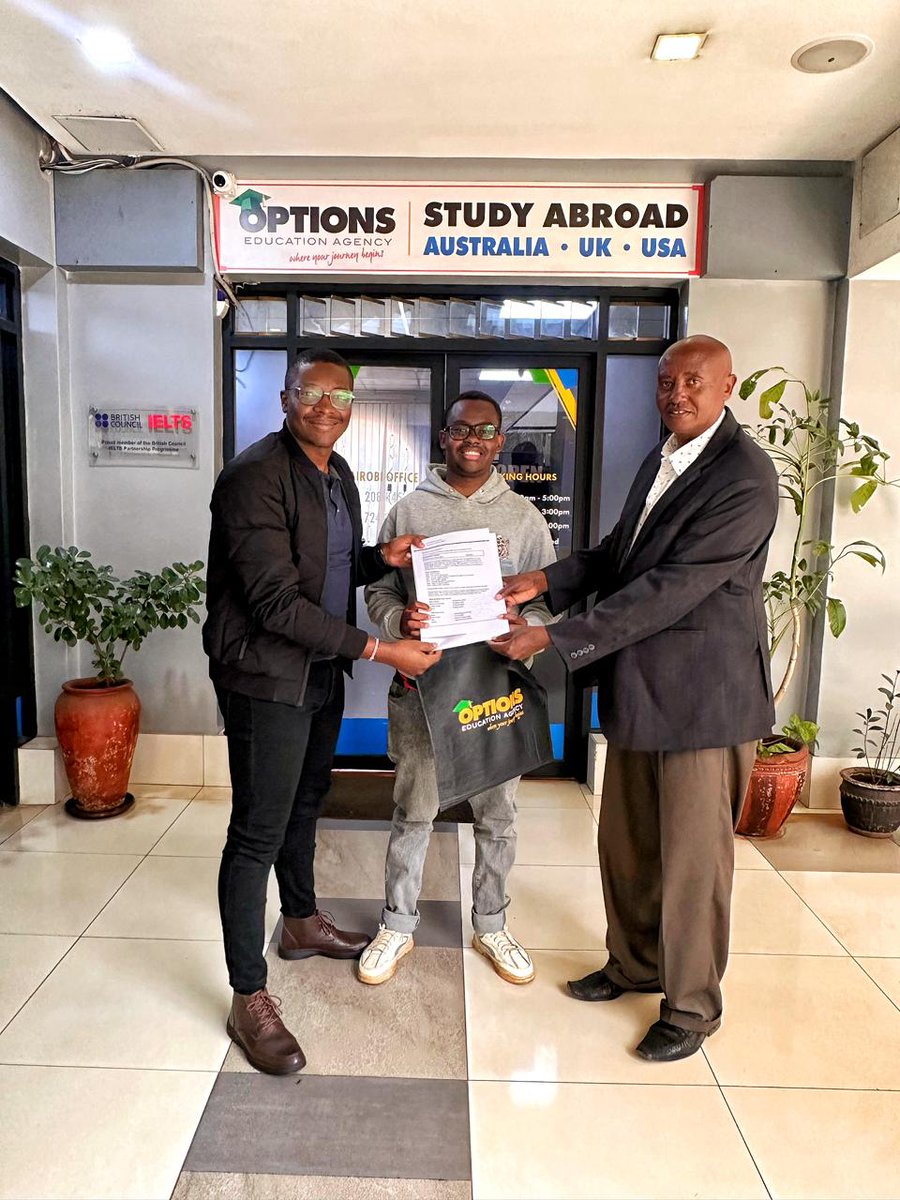 We’re thrilled to celebrate Daniel Mbogo, who has just received his student visa to study in Australia! 

Ready to start your own success story?
📞 Nairobi: 0724 333 222 | Nyeri: 0703 462 994 | Eldoret: 0702 888 333 | Nakuru: 0794 668 761 | Uganda: +256 756 102 504
