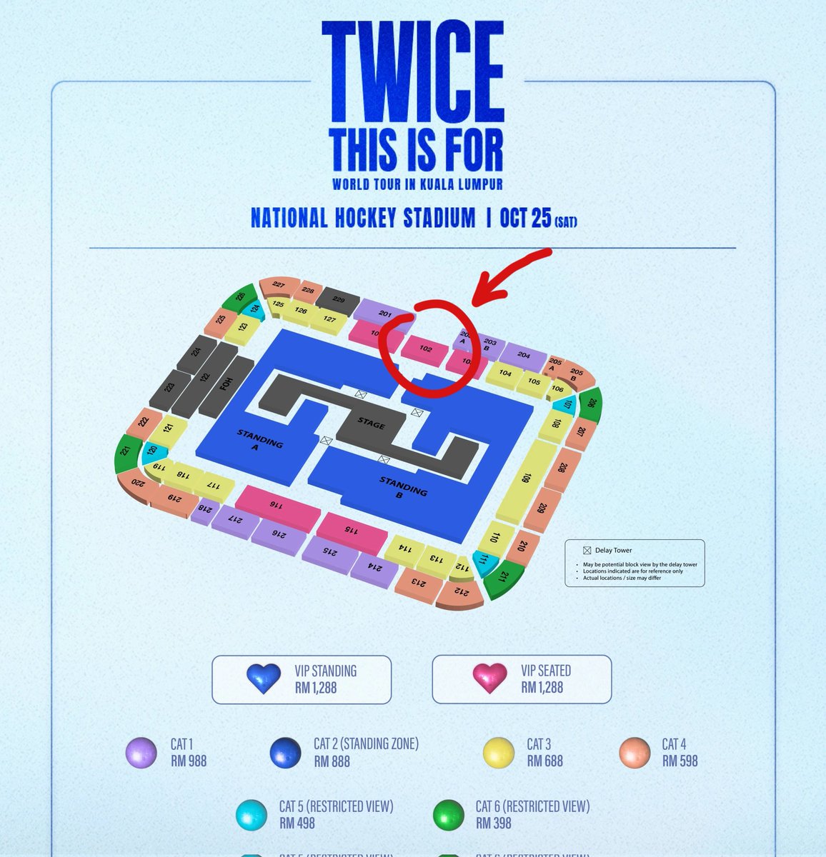 diamondiary05's tweet photo. [WTS]      VIP Seated

‼️Only RM 1000
✅ Inc all VIP's benefits 
✅ Can Meetup
✅ I will going too, no need to worry 
#TWICEinKL #TWICEinMY #THISISFORINKL #THISISFORinMALAYSIA #TWICE_THISISFOR_WORLD_TOUR_IN_KL #TWICE #pasarTWICE #pasarTWICEmy https://t.co/a7rlQrFllV