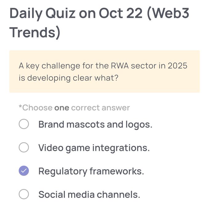 Davidoe_Mattson's tweet image. 🗓️Date: 22 October 2025

🔥Daily Quiz
Xenea daily quiz answer -  C
Marina protocol answer - A
Spur protocol answer - B
Like + Retweet + Comment + Follow for Daily Update💸🤑💰
#XENEAwallet #marinaprotocol #SpurProtocol #web3