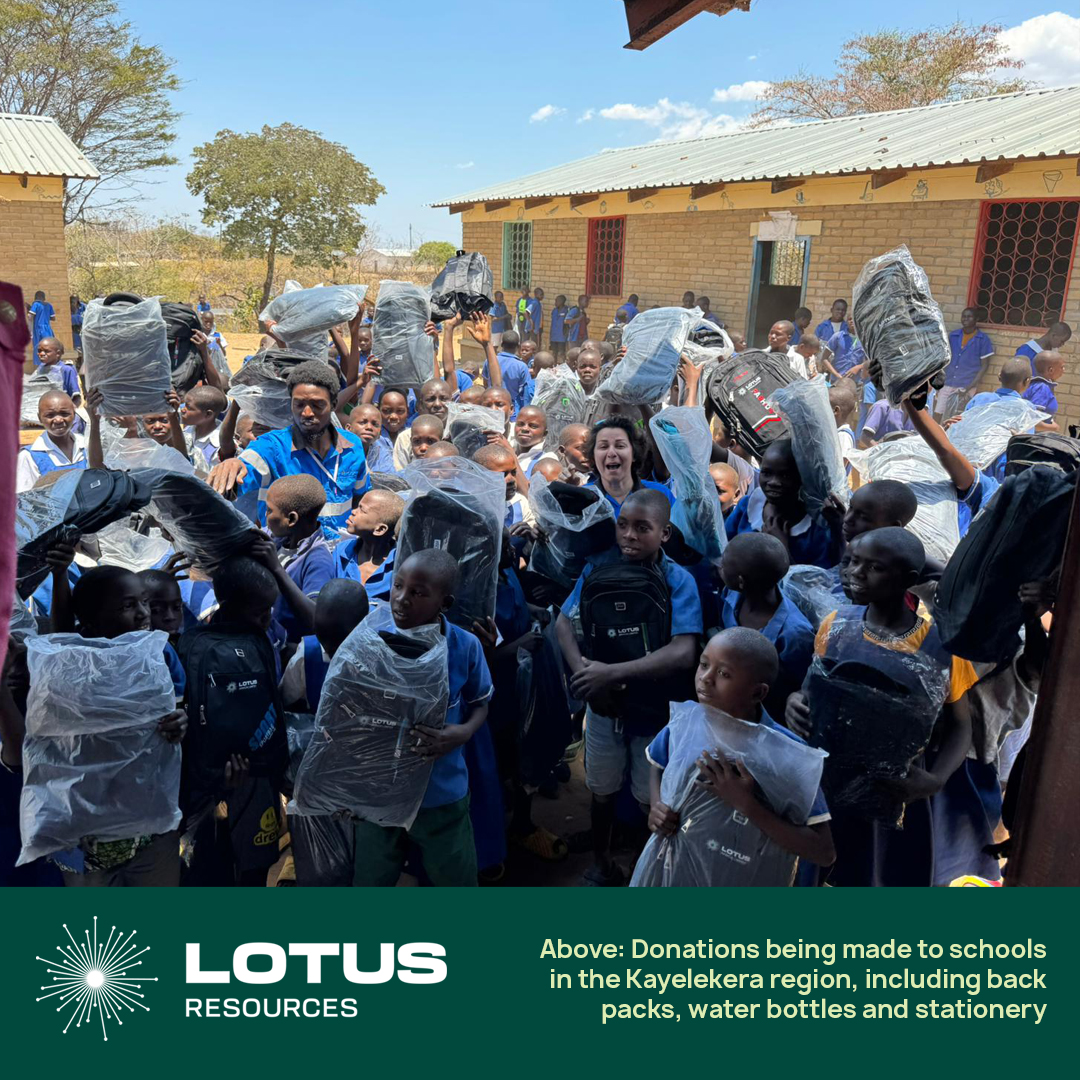 Lotus_Resources's tweet image. Lotus is very proud of our ongoing support for the local communities surrounding our Kayelekera and Letlhakane uranium projects. 

Education-focused initiatives remain a regional priority for Lotus. This month, we are donating back packs, water bottles and stationery to each…