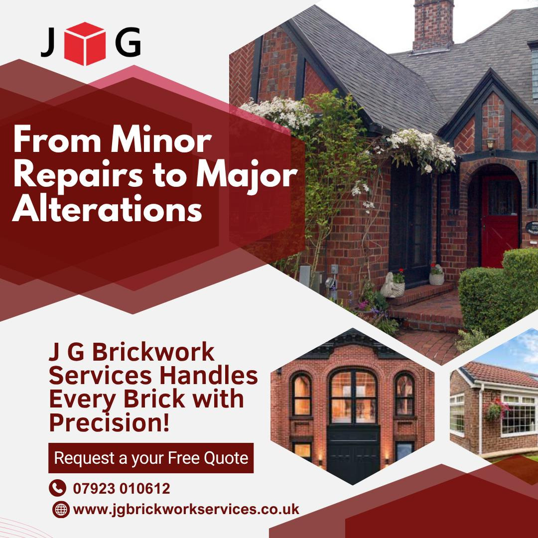 JGBrickworkuk's tweet photo. π οΈ From Minor Repairs to Major Alterations β J G Brickwork Services Handles Every Brick with Precision!
π Visit Our Website at https://t.co/LqPjcGvxRn
#BrickworkServices #MasonryExperts #HomeRenovation #ConstructionServices #BrickRepair #BuildingExtensions https://t.co/6DSq6GrcYU