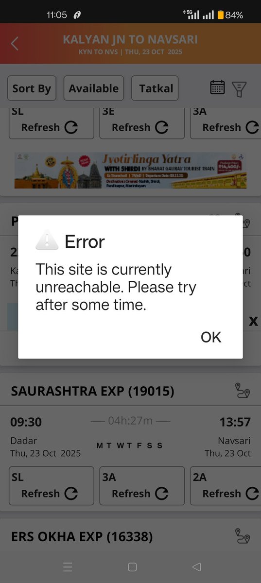 Sir pls look at how server unreachable for particular trains ticket booking, 
<a href="/AshwiniVaishnaw/">Ashwini Vaishnaw</a> <a href="/IRCTCofficial/">IRCTC</a> <a href="/indianrailway__/">IndianRailways</a> <a href="/aajtak/">AajTak</a> <a href="/PMOIndia/">PMO India</a> <a href="/AmitShahOffice/">Office of Amit Shah</a> <a href="/CMOMaharashtra/">CMO Maharashtra</a>