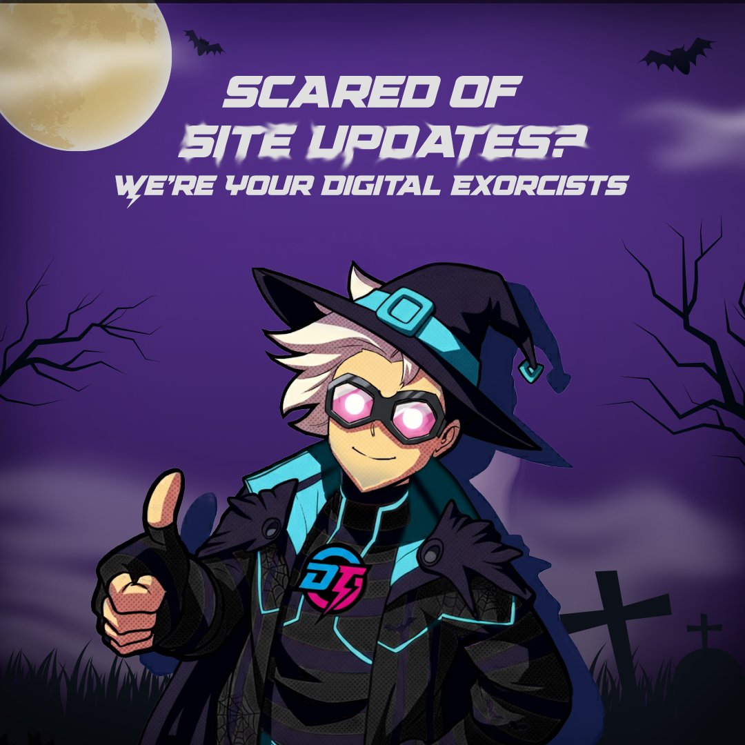 🌟Scared of Site Updates?🌟

We understand that updating your website can be a scary process, and that's why we offer website support services from just £20/m.
✔️WordPress maintenance
✔️Malware Scanning
✔️Daily Website Backups
✔️And Much More!

Website support that doesn't Scare