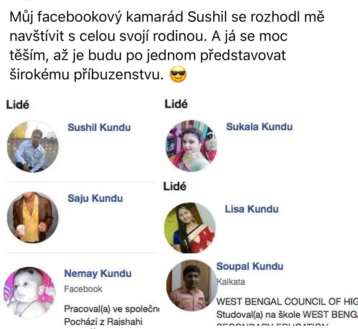 jedlenka (@jedlenka) on Twitter photo Než to udělá nějaký kamarád, radši jsem si facebook prošla sama. Na svou obhajobu bych chtěla uvést, že jsem byla v pubertě, laťka humoru byla tehdy proklatě nízko, hospoda, kamarádi a… dobře, o post velvyslankyně v Indii se teda ucházet nebudu, no. 🙄 Než to udělá nějaký kamarád, radši jsem si facebook prošla sama. Na svou obhajobu bych chtěla uvést, že jsem byla v pubertě, laťka humoru byla tehdy proklatě nízko, hospoda, kamarádi a… dobře, o post velvyslankyně v Indii se teda ucházet nebudu, no. 🙄