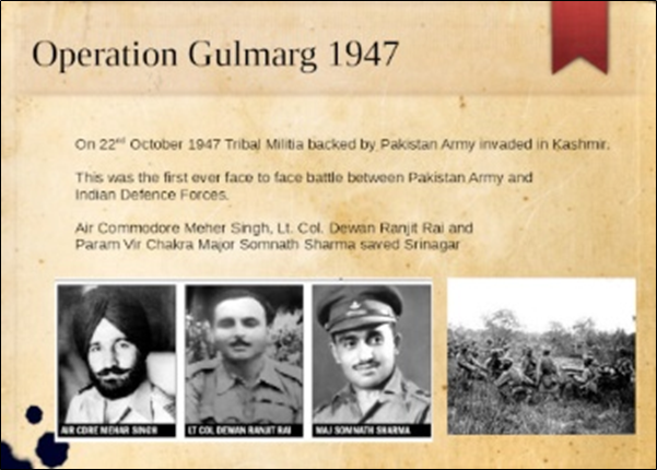 Sailo1India's tweet photo. Operation Gulmarg was orchestrated by Pakistani military officers, showing state sponsorship of violence.  #Oct22BlackDay https://t.co/noZON9pQo7