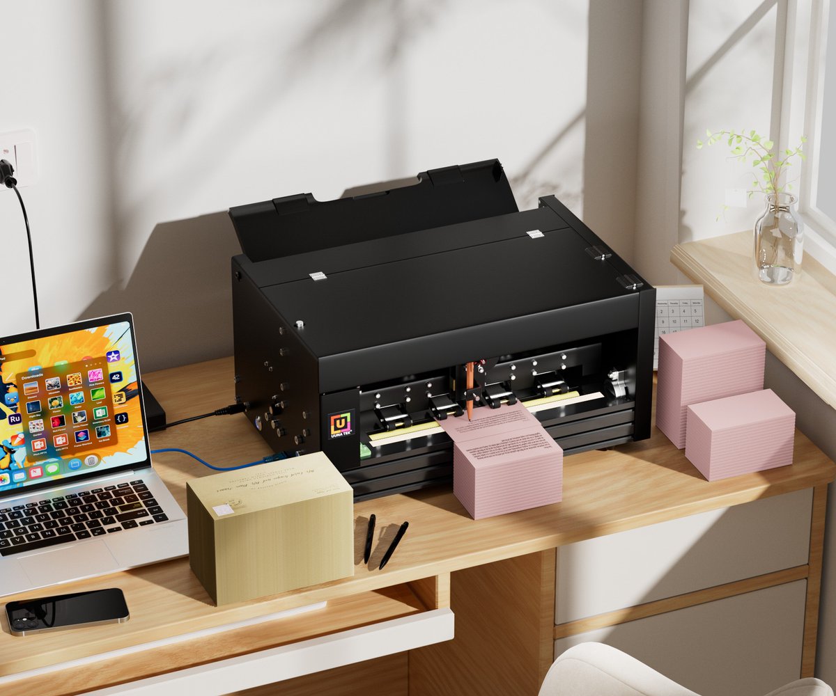 idrawpenplotter's tweet image. 💌 Automate your mailroom smarter!
Top inserters handle the folding &amp;amp; sealing — and iAuto adds the real handwritten touch ✍️
Supports all envelopes &amp;amp; papers up to A3 📄
uunatek.com/blogs/tips-and…
#iAuto #UUNATEK #MailAutomation #LetterInserter #OfficeTech