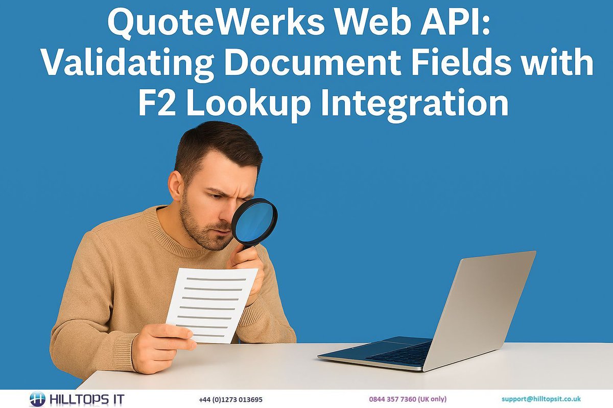 HilltopsIT's tweet image. ✨ Real-time validation = real-time accuracy. Discover how to prompt users to fix missing fields before saving the document.
🎥 youtu.be/TbxlewZcC30
#QuoteWerks #WebAPI #DataValidation #Automation #QuoteWerksWeb #Efficiency #DataQuality #SmartForms #SalesTools