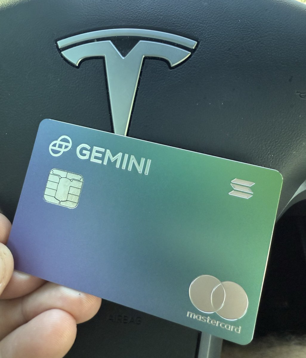 jianggangjun's tweet photo. SOL @Solana Gemini credit card 
 索拉纳📶信用卡💳 牛🐄逼克拉斯 https://t.co/o1ikYdfVVw