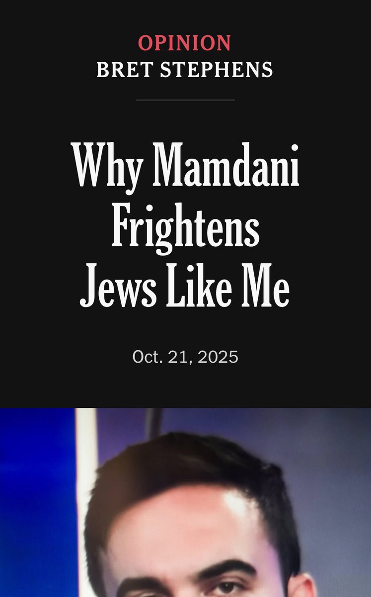 Read and share this column by Bret Stephens. Mamdani is a threat to Jews. And a threat to liberal values: nytimes.com/2025/10/21/opi… #Mamdani #NewYork #vote #trending
