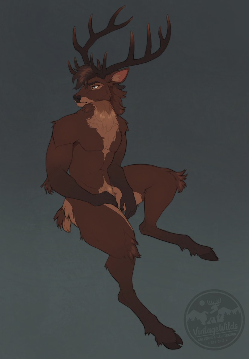 Peaves3D's tweet image. Had my stag painted by the talented @VintageWilds !