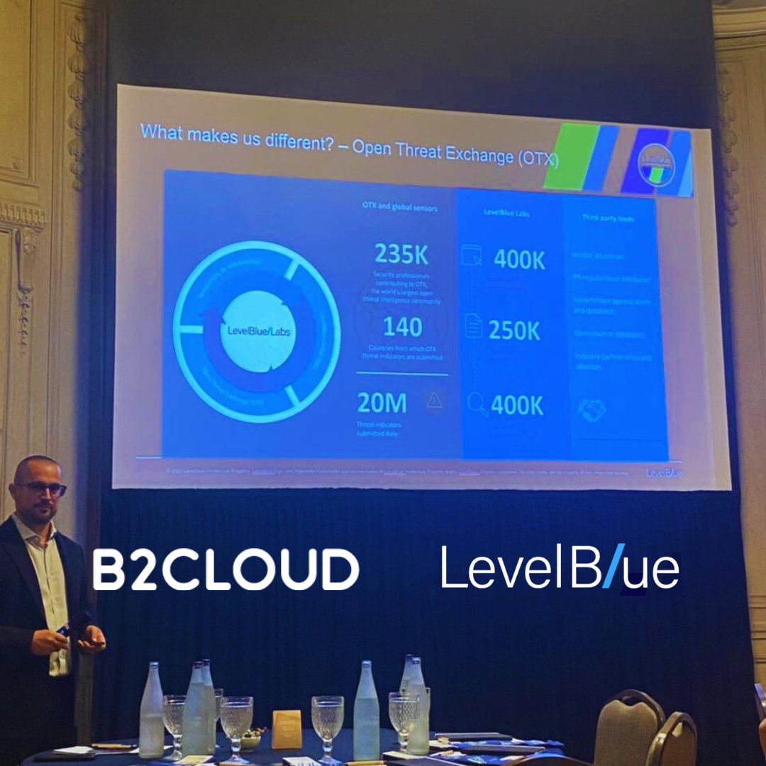 b2cloudtech's tweet image. Gracias a @LevelBlueCyber  por acompañarnos y por una jornada increíble 🔐.
En B2CLOUD presentamos nuestro SOC, y junto a @LevelBlueCyber  compartimos la potencia de USM Anywhere, su plataforma líder en detección y respuesta en la nube.
Gracias a Francisco Ávalos Ruiz, Carlos…