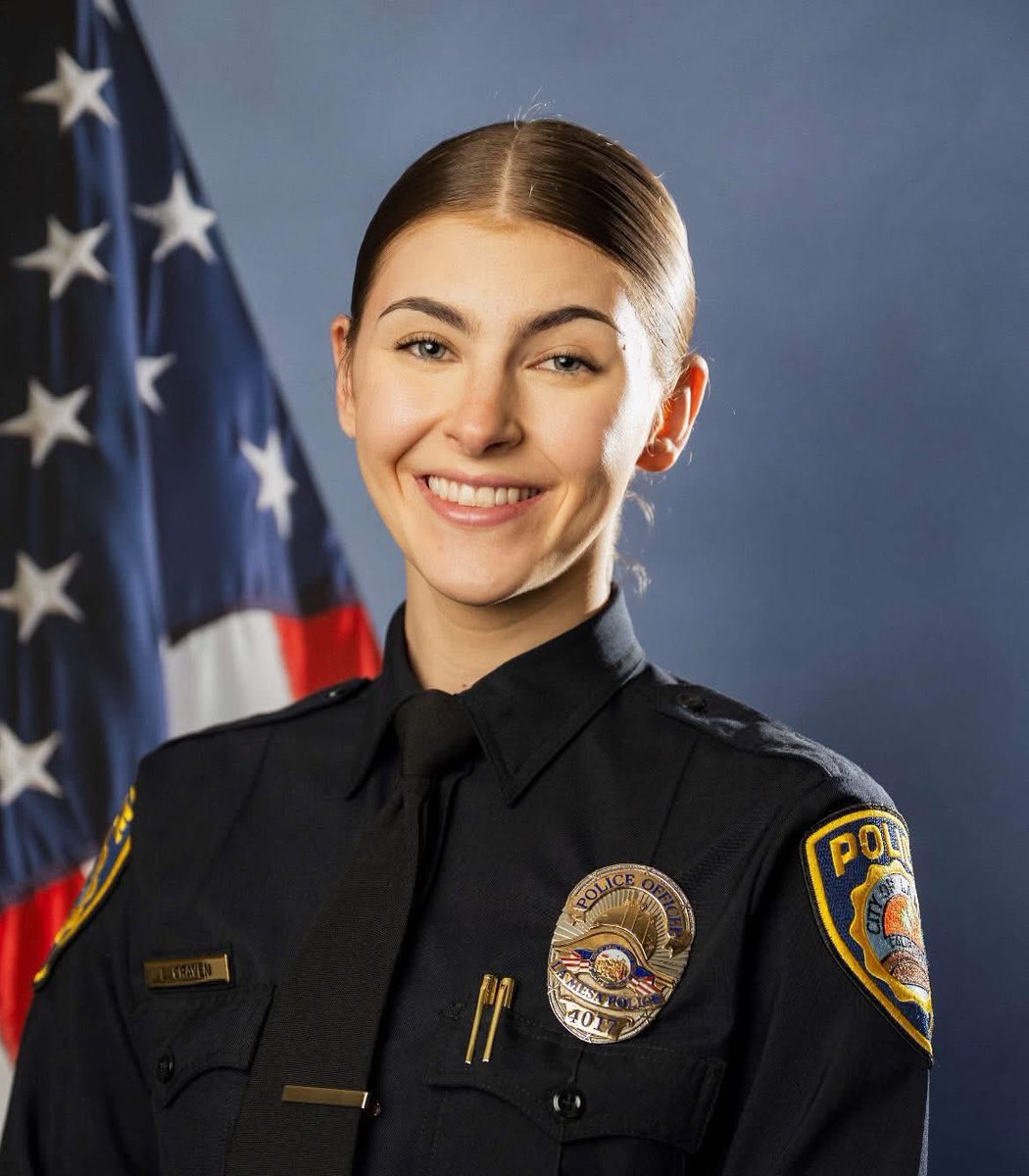 R.I.P. Officer Lauren Craven
E.O.W. 10-20-2025

It is with deep sorrow that I share the tragic loss of La Mesa California Police Officer Lauren Craven, who was killed in the line of duty late Monday night.  Officer Craven was returning to the city of La Mesa from San Diego