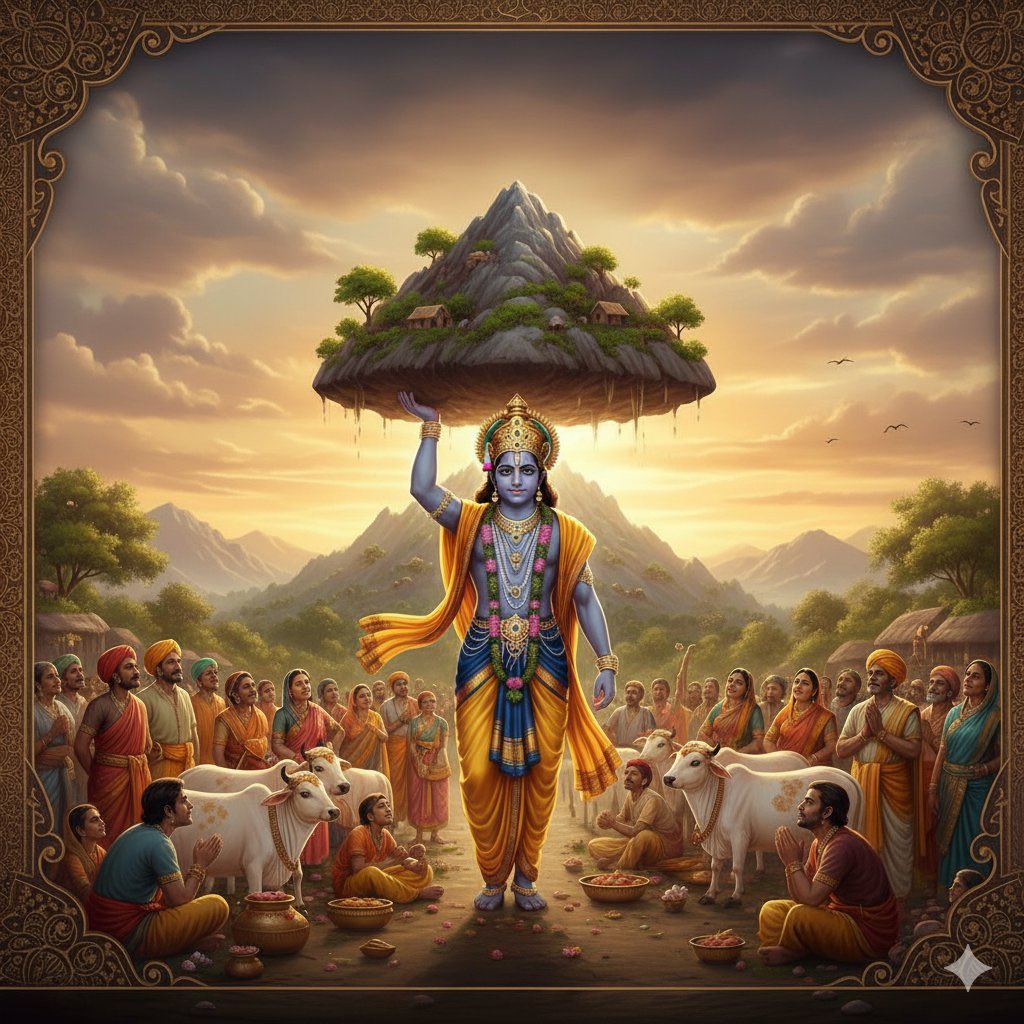 प्रकृति और गोवंश के संरक्षण-संवर्धन के प्रतीक गोवर्धन पूजा की आप सभी को हार्दिक बधाई व शुभकामनाएं!

आप सभी का जीवन सुख, शांति और समृद्धि से परिपूर्ण हो, भगवान श्रीकृष्ण से यही प्रार्थना है!

#जय_श्री_राधे_कृष्ण #गोवर्धन_पूजा