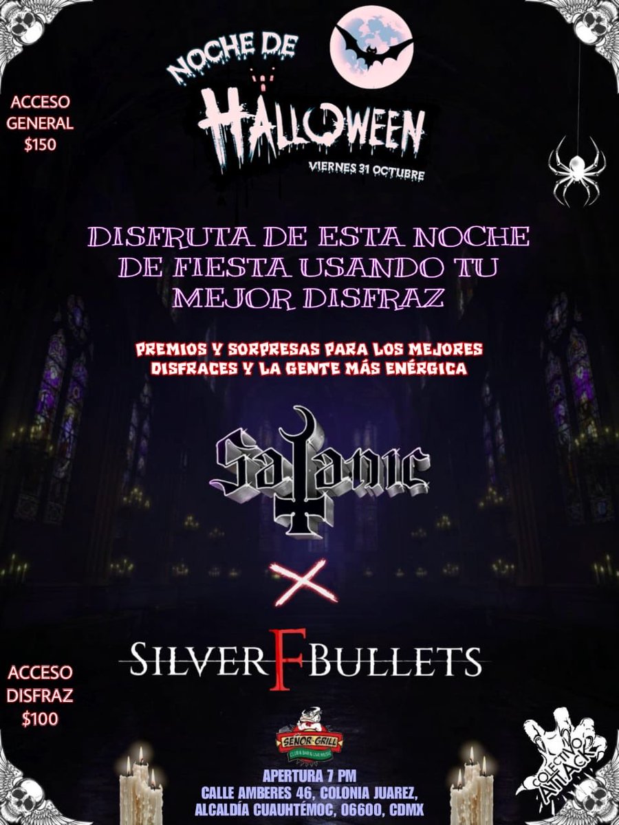 CharlesRaven666's tweet photo. Nos vemos el 31 de Octubre 🎃🪦⚰️🪓 @SilverFBullets https://t.co/SuzZCfSnEV