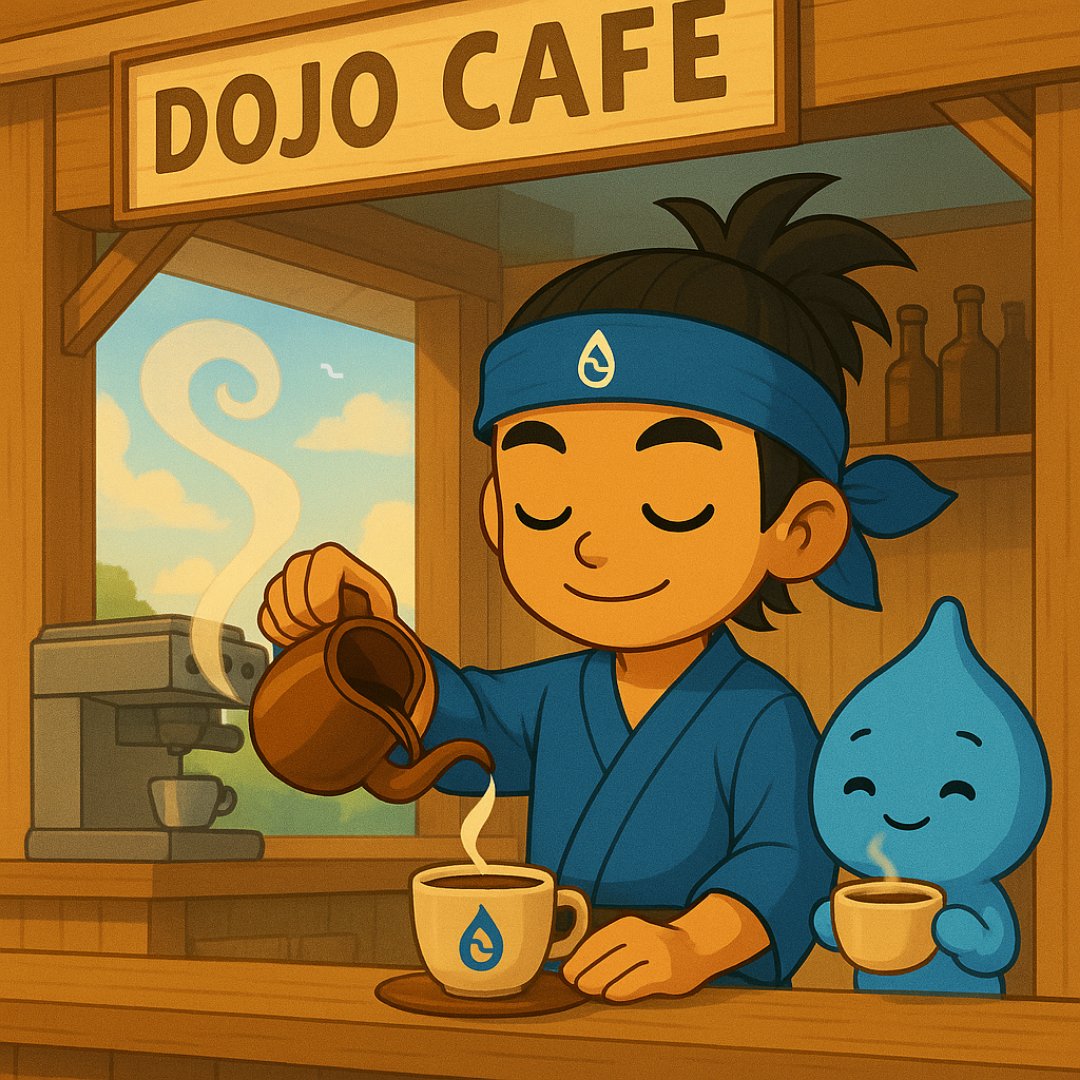 iamsuiofficial's tweet image. GM ☀️

Welcome to the Dojo Café, where habits are brewed stronger than espresso ☕️🥋

#IAMSUI #DojoCafe #GMdojo