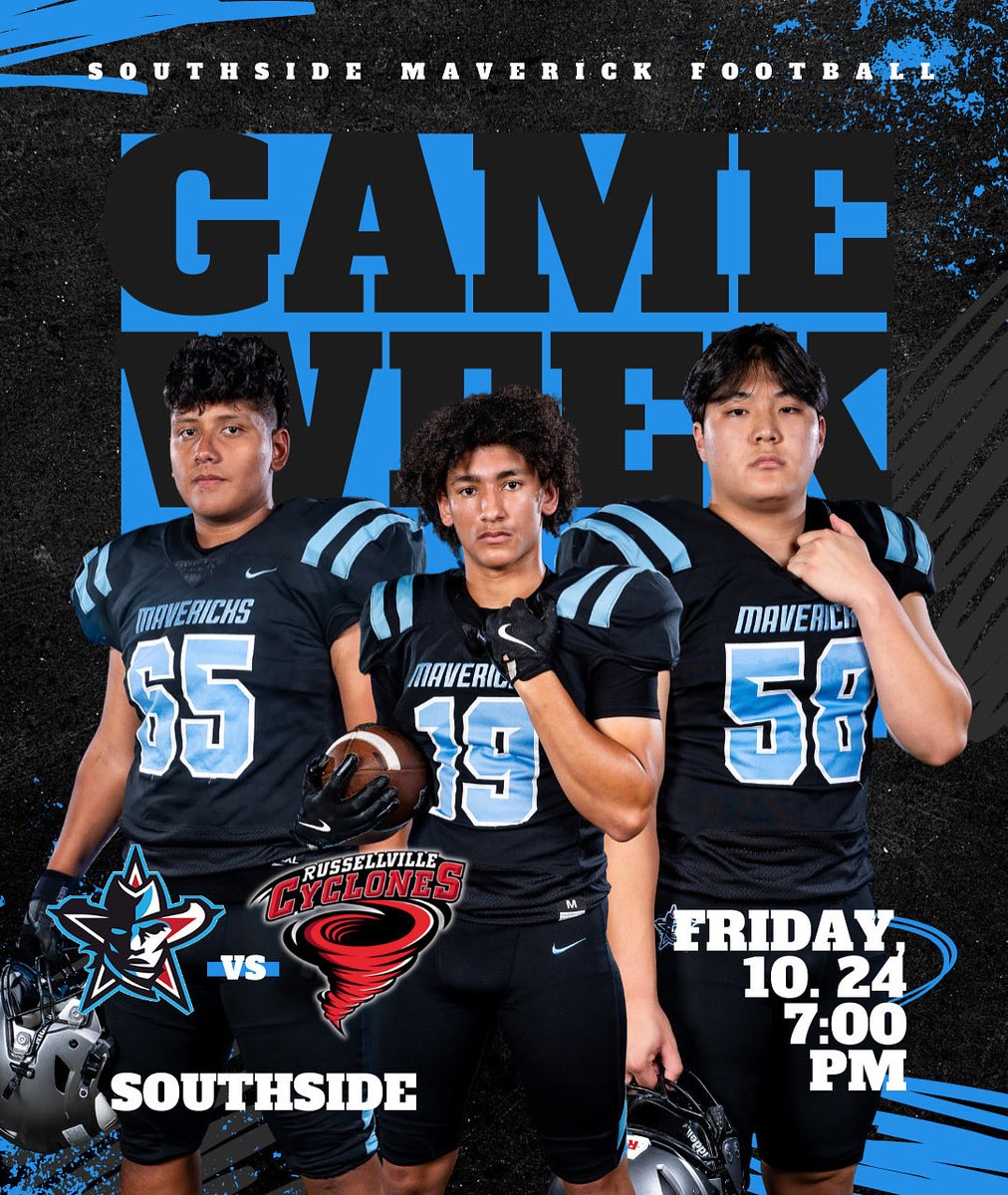 Mavs 🏈 home game against Russellville is still on for Friday, Oct 24th, 7p

    ⛈️Should that change due to weather, we will update!⛈️

      Ticket link: gofan.co/event/3677655?…

             🏈   Go Mavs 🏈