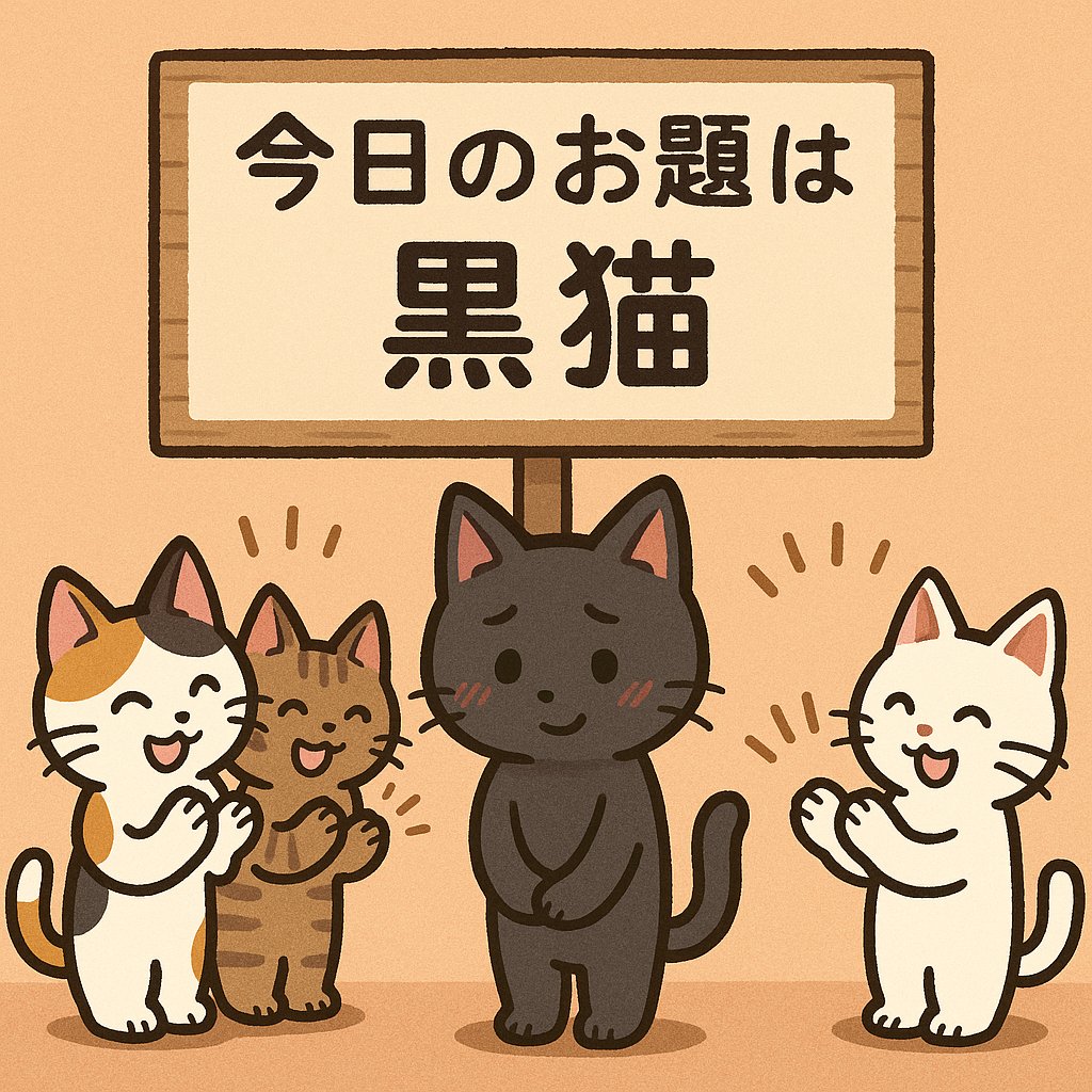 AIピクターズ今日のお題「黒猫」
今日のお題は黒猫
#Aipictors #AIイラスト︎ #AIart #ねこ #猫