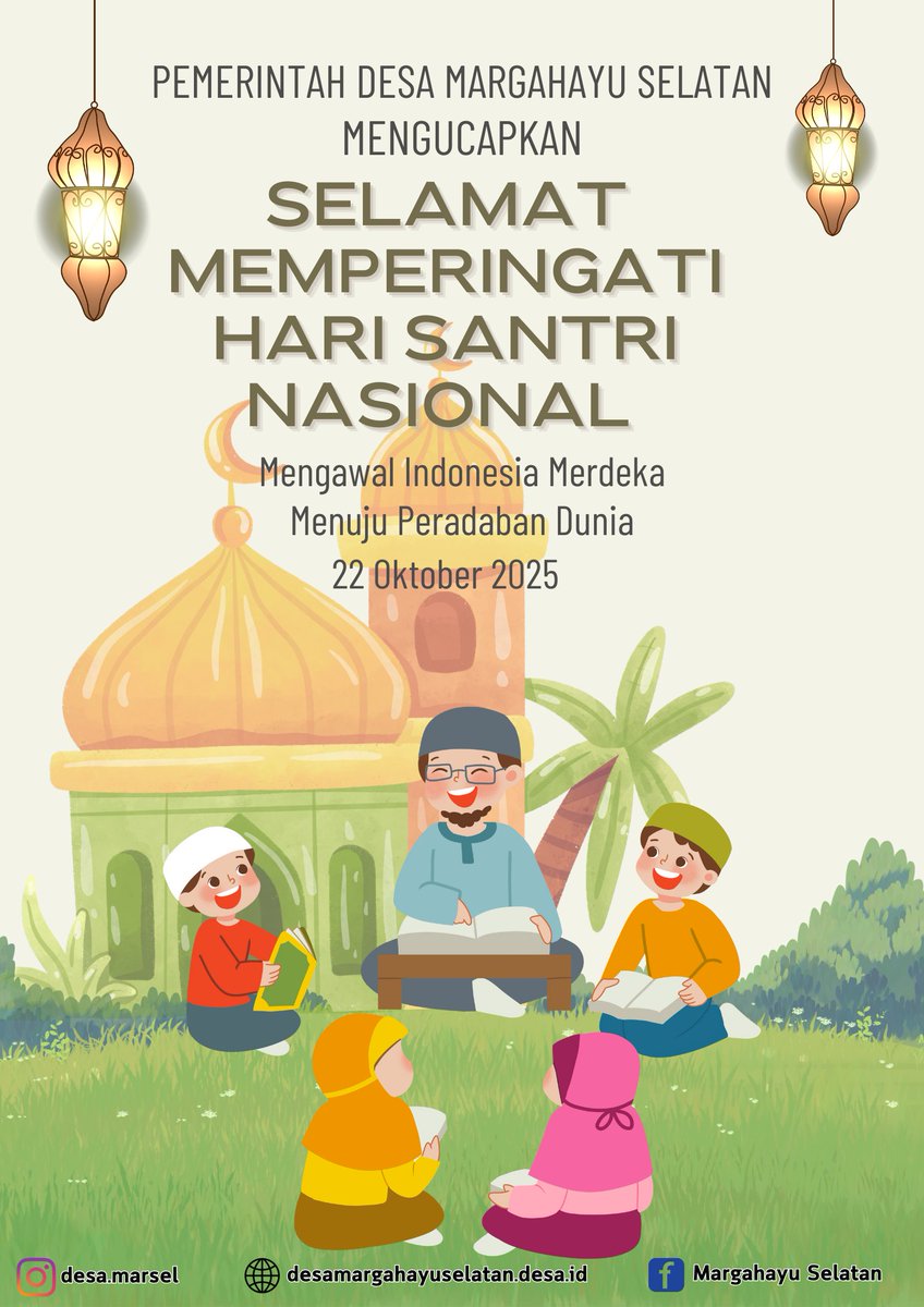 desamarsel_'s tweet photo. Selamat Memperingati Hari Santri Nasional. Mengawal Indonesia Merdeka Menuju Peradaban Dunia. 
#desamargahayuselatan
#HariSantri https://t.co/9ibh8LvWPL