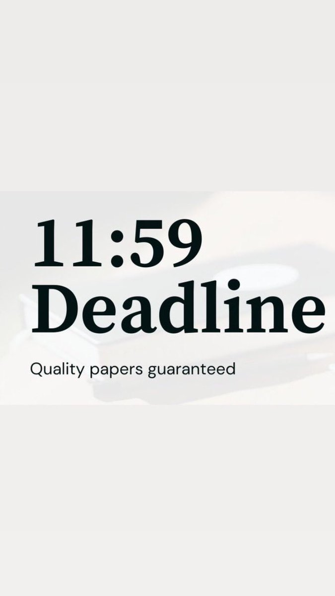elite_Writers_'s tweet image. Feeling stuck with your assignments;
✓Spring class
✓Essay due
✓Math
✓Dissertation
✓programming
✓Coding
✓Pay Paper...
✓Homework...
✓Online Classes
✓Assignment.
✓javascript...
✓Statistics
✓Accounting
✓finance