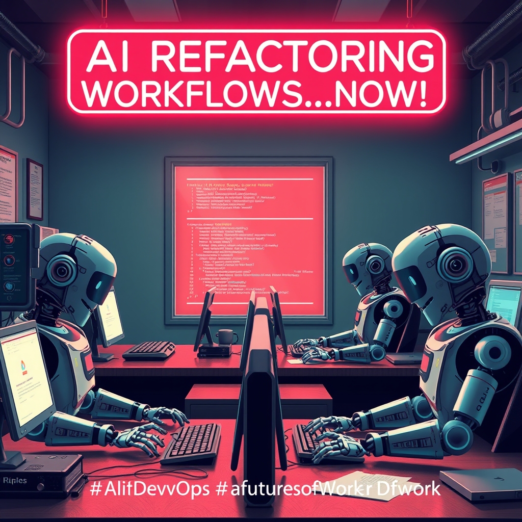 Sayan Mukherjee (@itz_sayan_03) on Twitter photo AI isn't just coming; it's refactoring our workflows *now*. Serverless functions & automated pipelines are the new norm. Embrace the change! #AI #DevOps #FutureOfWork AI isn't just coming; it's refactoring our workflows *now*. Serverless functions & automated pipelines are the new norm. Embrace the change! #AI #DevOps #FutureOfWork