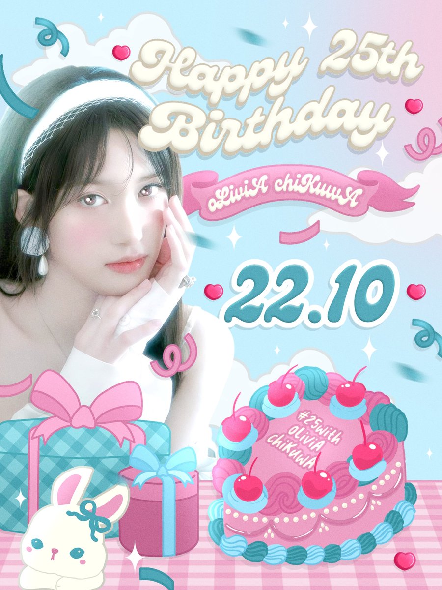 🪧 GIVEAWAY ALERT, any interaction is appreciated! ❤︎ ๋  #zonauang

Happy #25withoLiviAchiKuwA 🌸 to celebrate this lovely day, we have 2 free request layout slots waiting for the lucky ones 💌 Let’s make oLiviA chiKuwA’s day as sweet and bright as she is 🍓💗