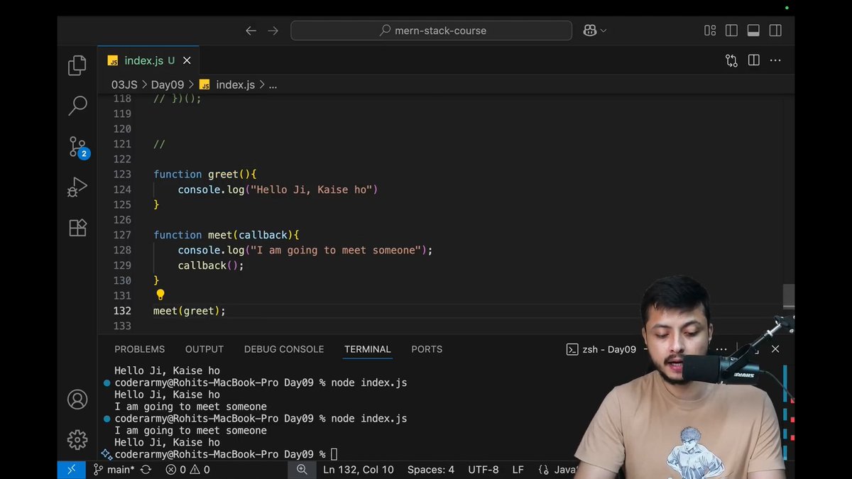 Soham__Chauhan's tweet image. #Day24 Web development with
Rohit Negi Sir
Day 24 Complete....
Today Topics... 👇
✨What is a Function?
✨The concept of Hoisting.
✨Arrow Functions (=).
✨Rest Parameters (...).
✨Function Callback.
#rohitnegi #coderArmy #mernstack #WebDevelopment #DefenseChallenge