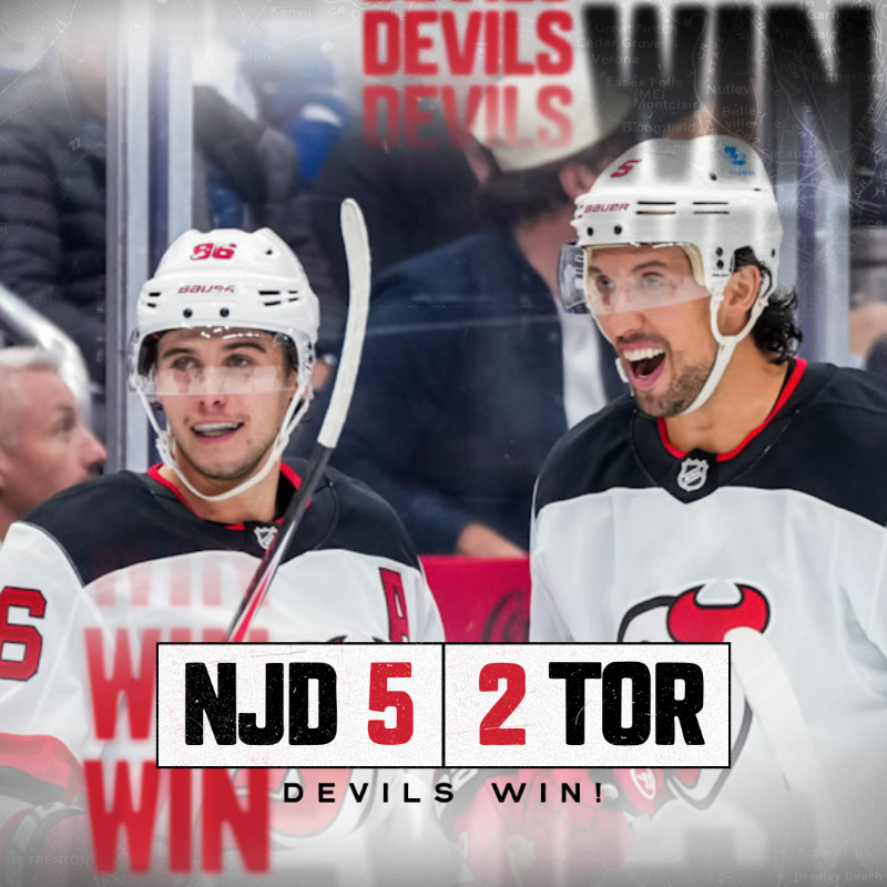 NJDevils's tweet photo. Jack Hatty
Halo’s got that Devil in him
Keefe beats the Leafs
Snake slithering in the 6
Got that 5 game win streak