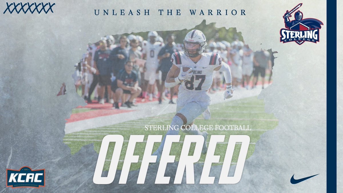 After a great conversation with <a href="/TARIKEMBRACK/">Tarik Embrack</a> I am blessed to have received my first official offer from Sterling College Football! 

<a href="/SCWarriorFB/">Sterling College Football</a> <a href="/vvhsfootball/">Volcano Vista HS Football</a> <a href="/CoachWallin/">Chad Wallin</a> <a href="/coach_jb71/">Jason Bulling</a> <a href="/Valdez5Island/">Dorsett Valdez</a> <a href="/CoachSitdikov/">Bulat Sitdikov</a> 
<a href="/PrepRedzoneNM/">Prep Redzone New Mexico</a>