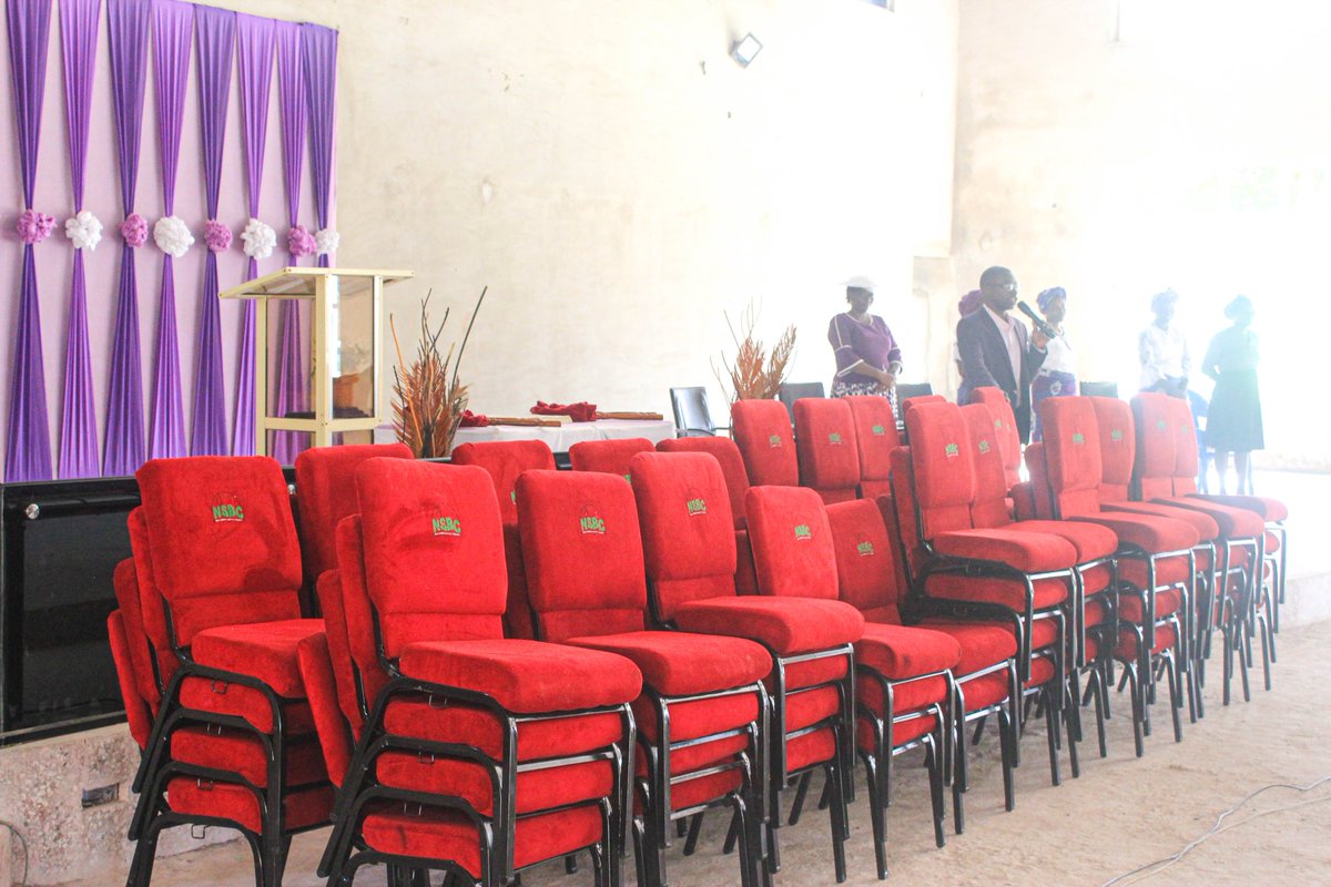 TWO YEARS REMEMBRANCE OF DADDY ADELEYE AND CELEBRATION OF HIS LEGACY, THE FAMILY DONATED MODERN CHAIRS TO THE USE OF THE GLORY OF GOD.