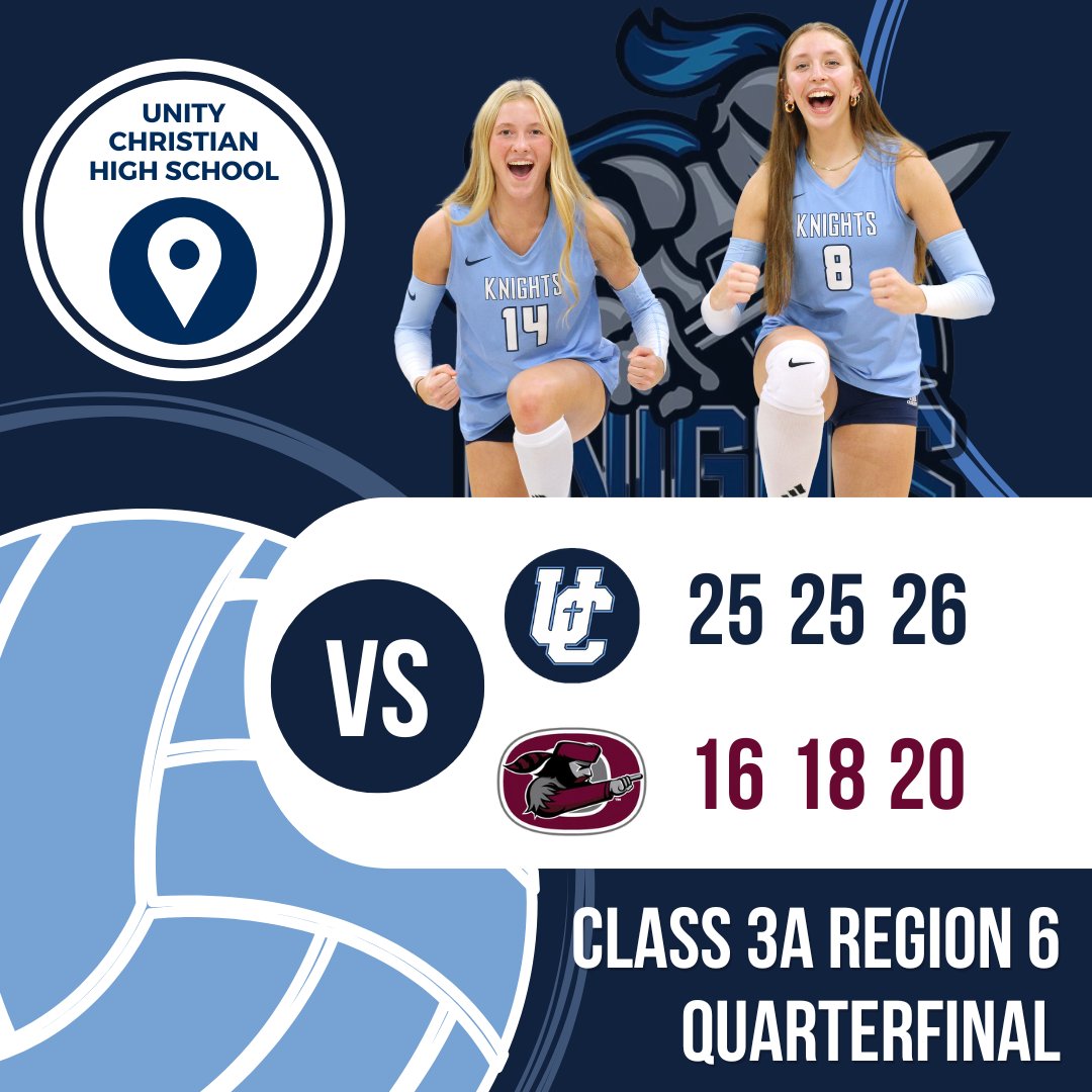 Unity Christian Knights Volleyball tweet media