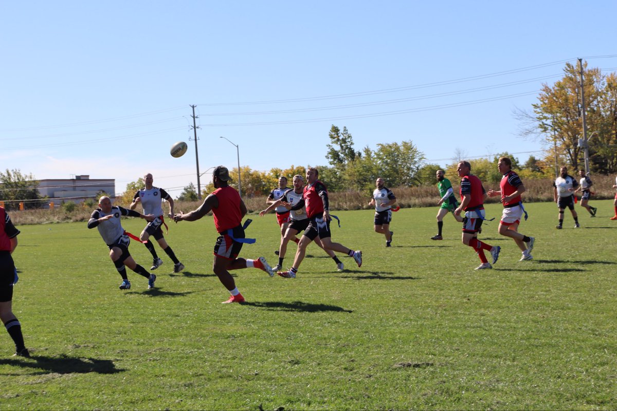 Sunday at TERRY FOX FIELD, Brampton, we are taking part in a Curtain-Raiser for Canada, Fiji, Ireland and Nigeria. Arrive 9:30am, 10am kickoff. Then stay for the Rugby League World Cup qualifiers!

Our game is CanTag, ALL welcome to play, so bring your friends and family.