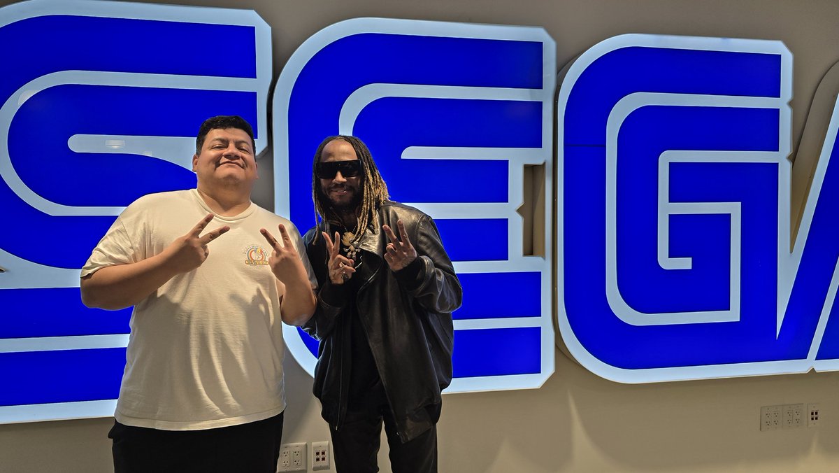 Thanks for visiting us at the @sega office <a href="/Thundercat/">ashy daddy</a> ✌🏽