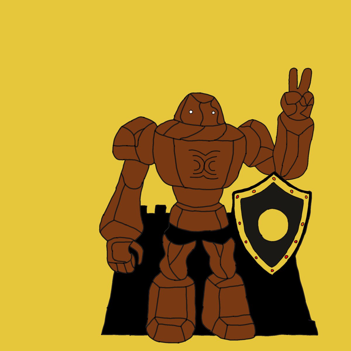 GovindKumar1675's tweet image. ---
🛡️ Meet the Guardian Golem — standing tall, protecting the realm, and flashing the peace sign ✌️
#DigitalArt #RobotDesign #FantasyArt #Golem
___
sound more funny, epic, or mysterious instead.
@SeismicSys
@NoxxW3
@BharatWormie
@xealistt