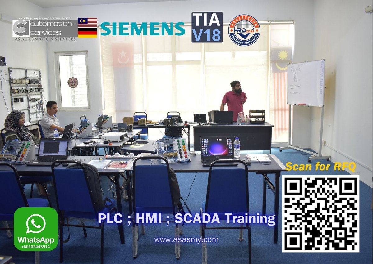 AutomationMy's tweet image. Master #SiemensPLC &amp;amp; #HMITrainingMY with real hardware at #ASAutomationServices. Join our #PLCTrainingMalaysia program using #TIAPortalV18, #DriveControlTraining &amp;amp; #IndustrialAutomationMY modules in #JohorBahruTraining. Blog:

asasmy.com/blog